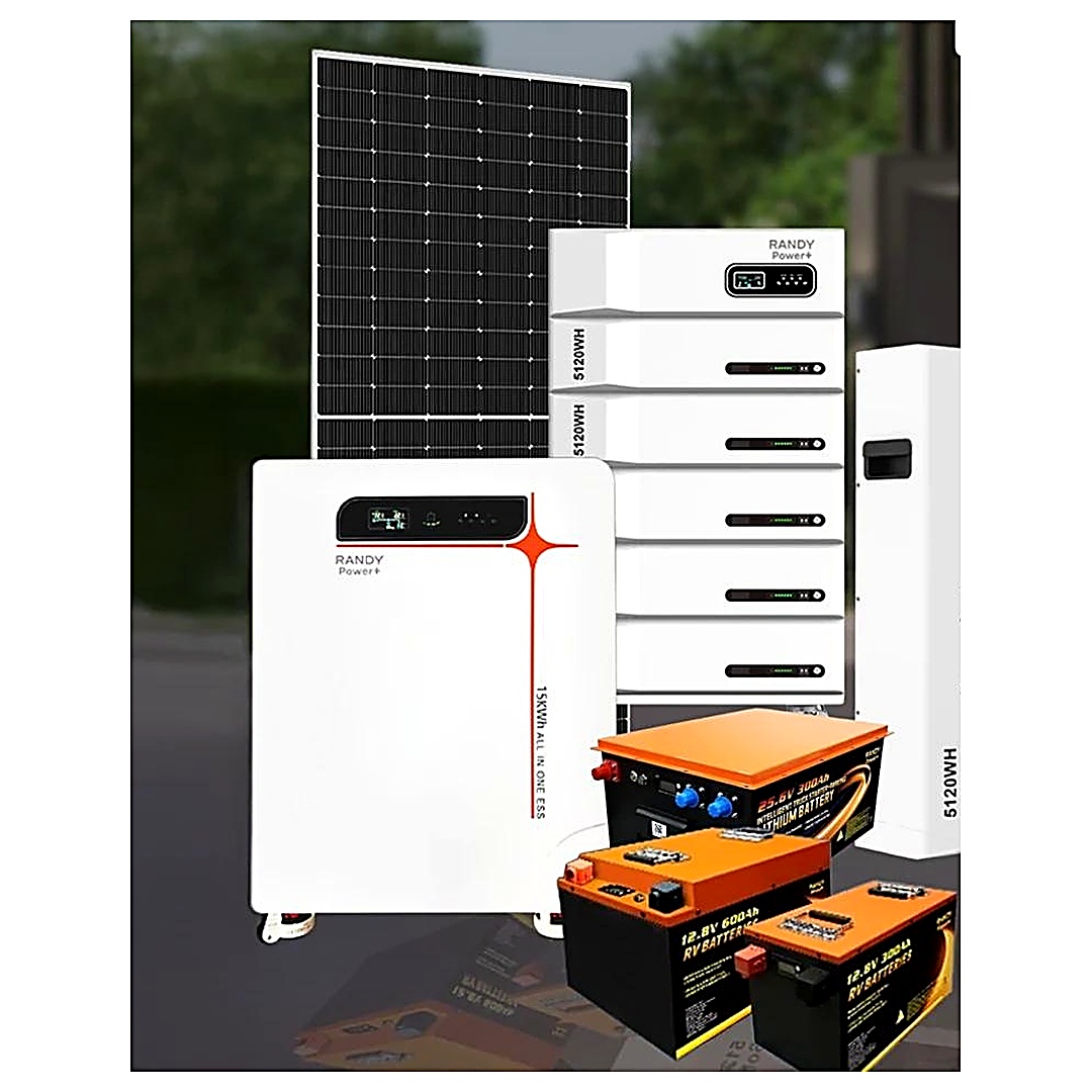 RANDY ARES 5.5KW ชุดโซลาร์เซลล์ Inverter + แบตเตอรี่ลิเธียม LiFePO4 All-in-One 2